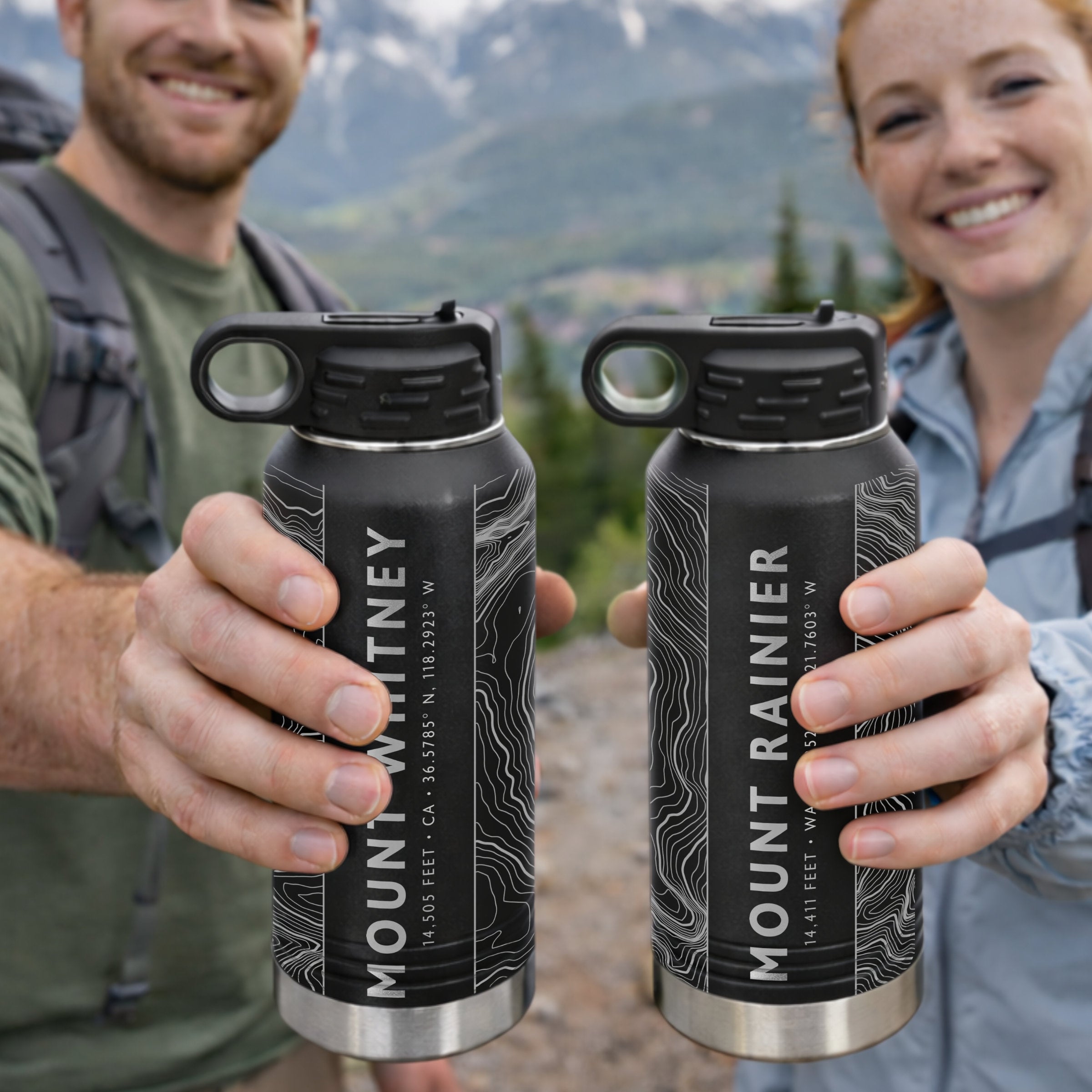 Custom Topographic Map Tumbler