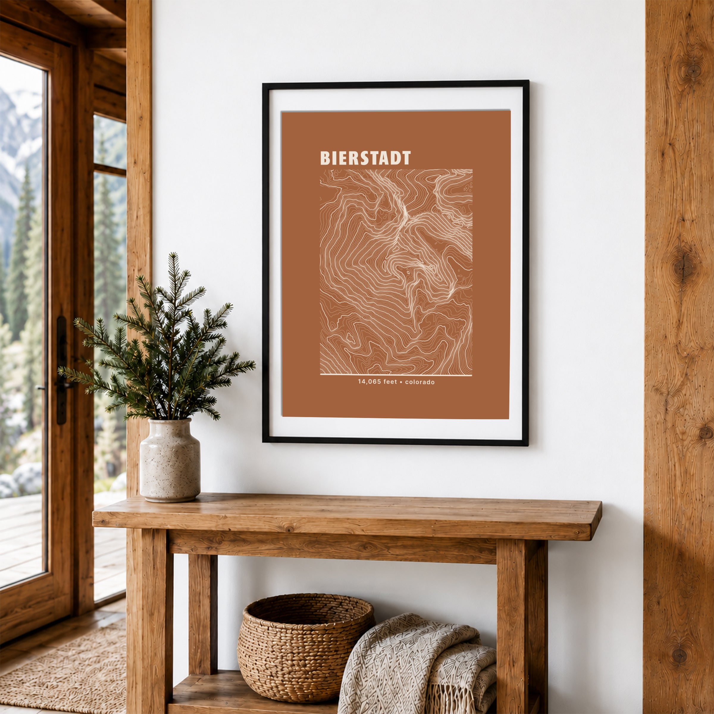 Custom Mountain Summit Topographic Print - Any U.S. Mountain