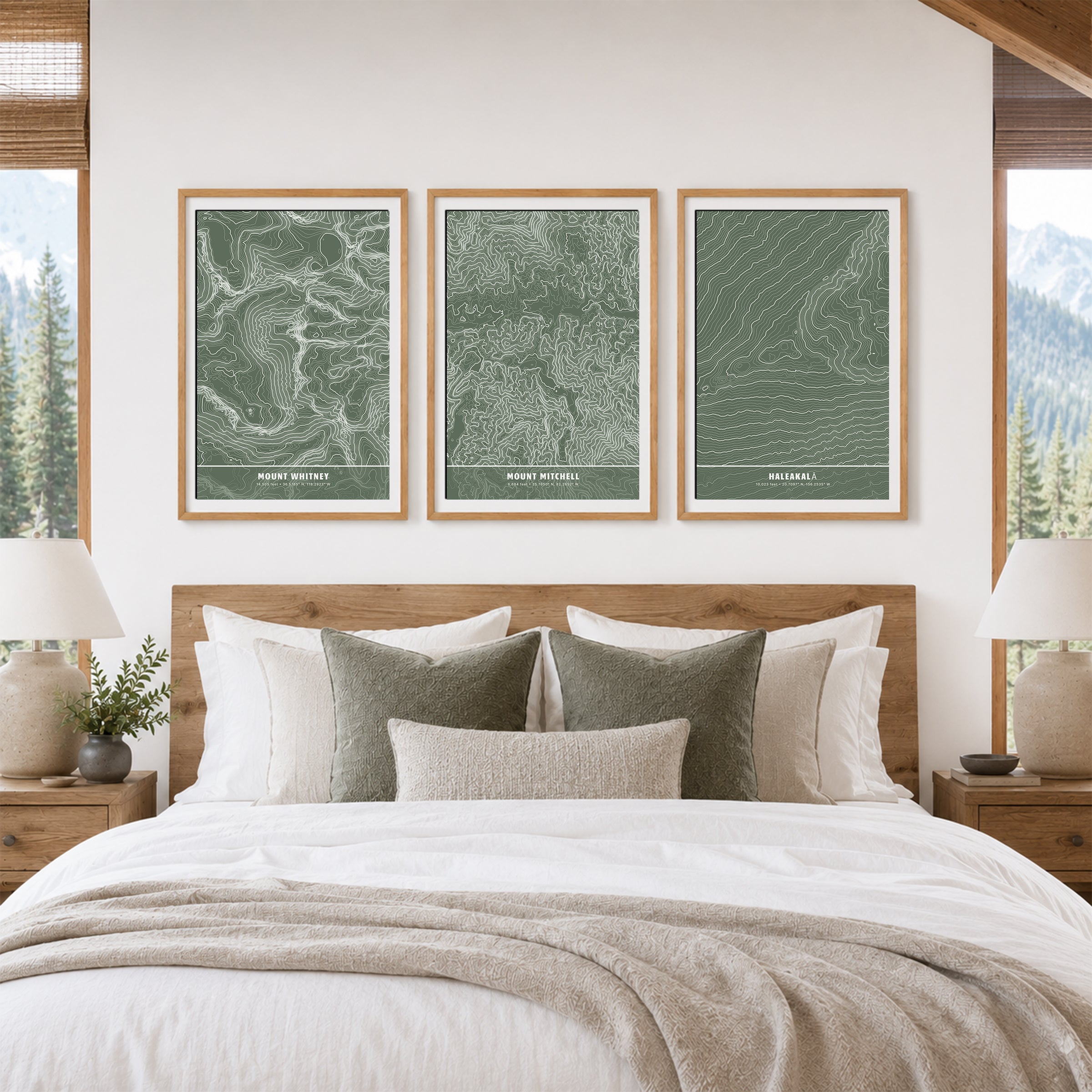 Custom Topographic Map Wall Art – Any U.S. Mountain