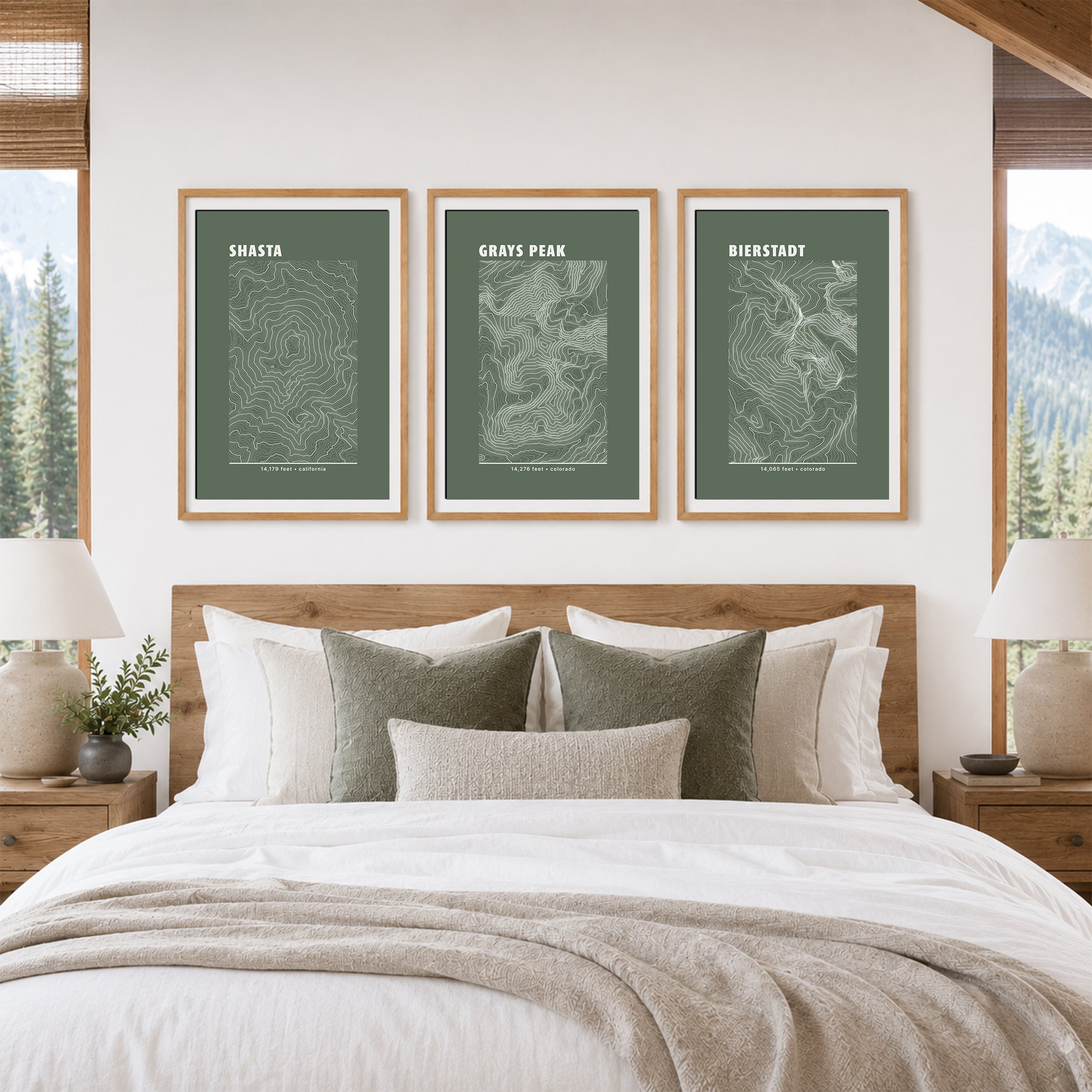 Custom Mountain Summit Topographic Print - Any U.S. Mountain