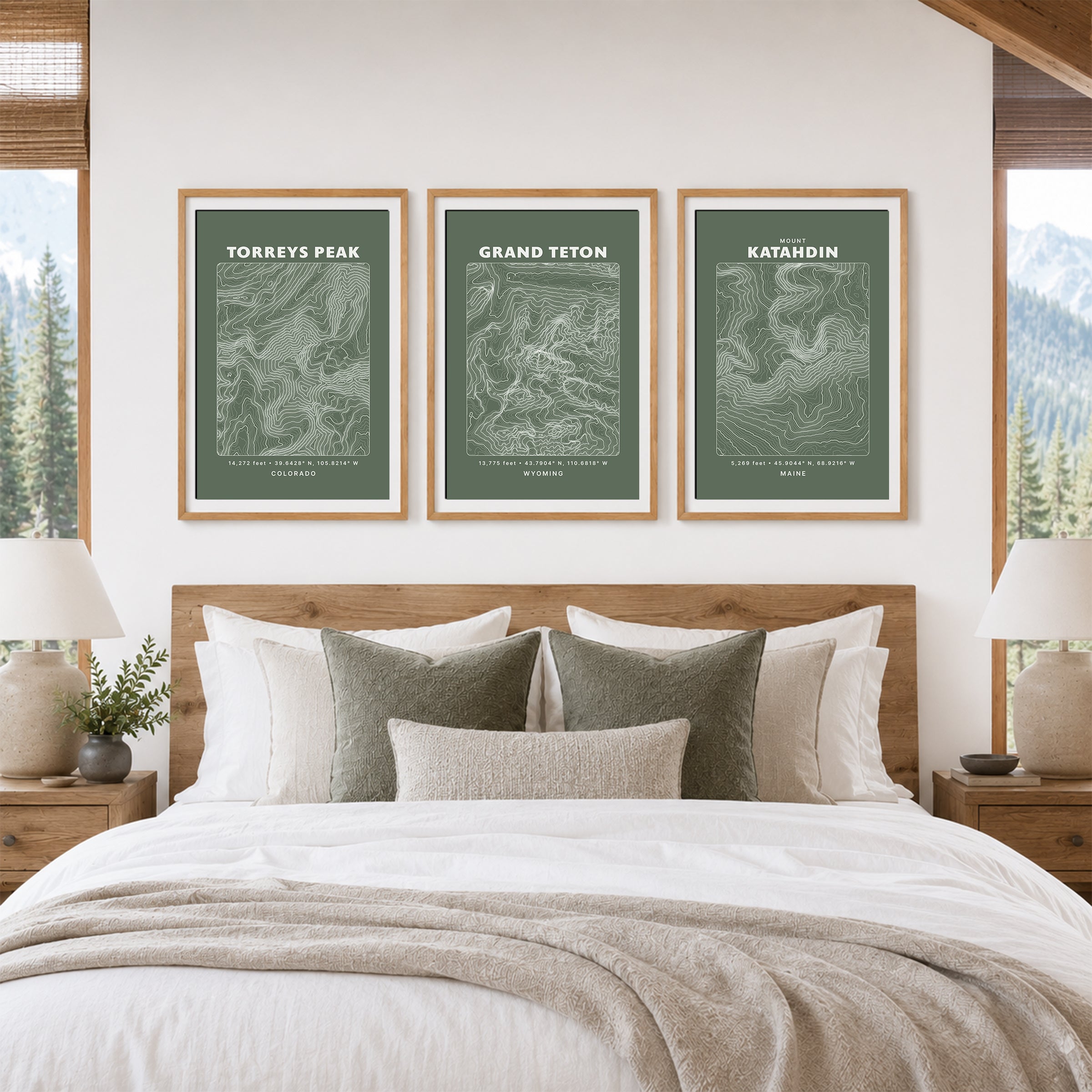 Custom Mountain Topographic Print - Classic Map Style - Any U.S. Mountain
