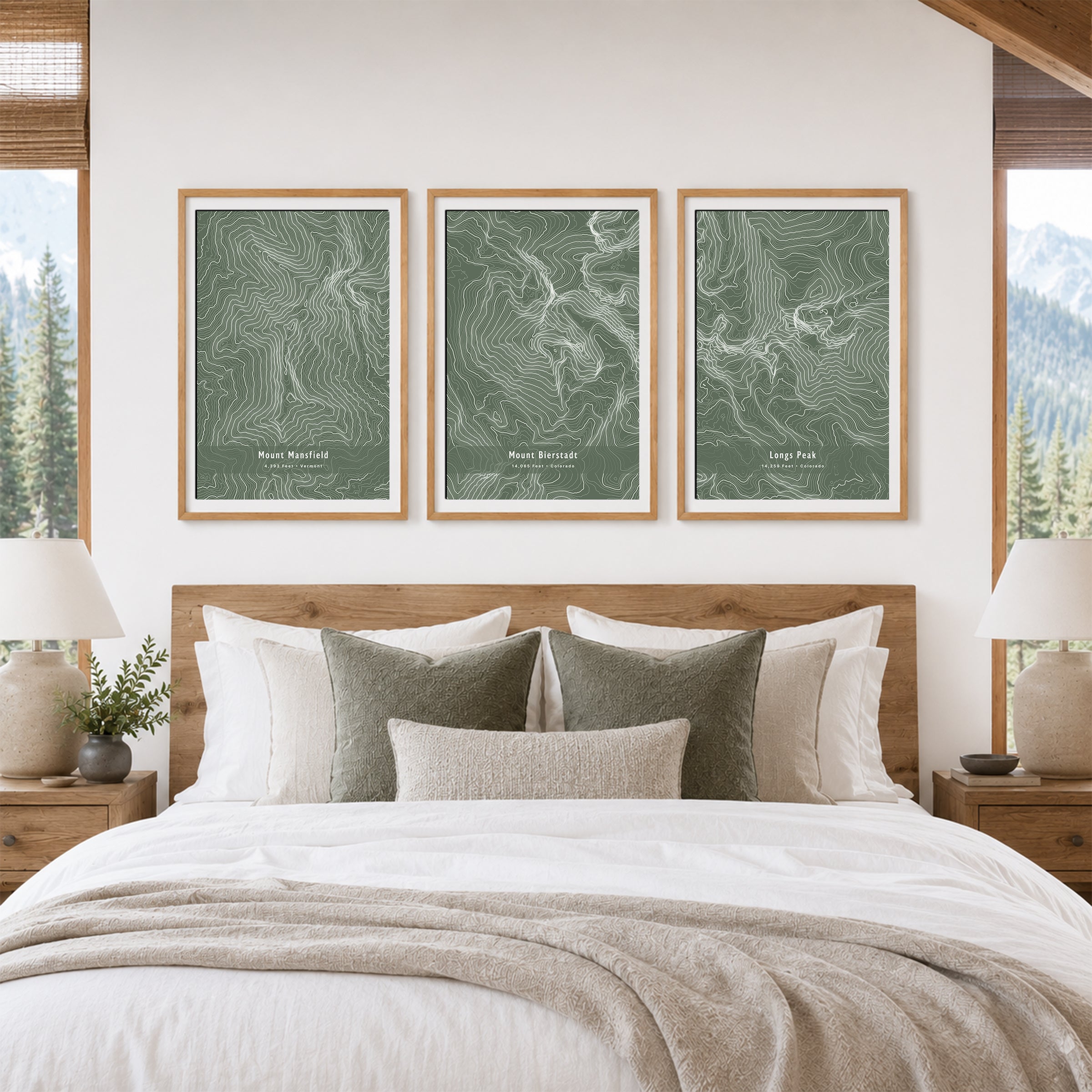 Custom Mountain Contour Map Print - Any U.S. Mountain